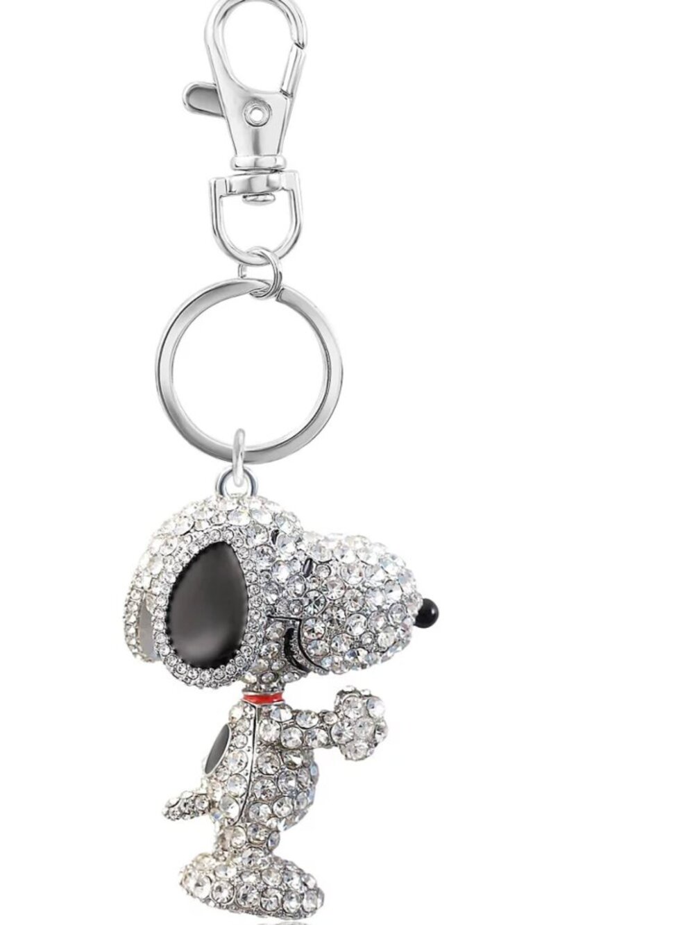 Peanuts Snoopy 3D Bling Keychain - Bag Charm. NWTs